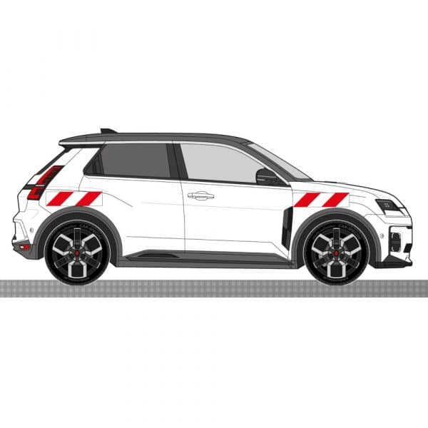 Kit Rouge-Blanc CL. B Standard - RENAULT R5 (2024) – Image 2